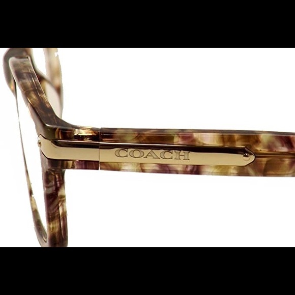 🆕 2pc Set Brown COACH Confetti 51mm Frames + Black Leather Case NWT - Picture 11 of 16